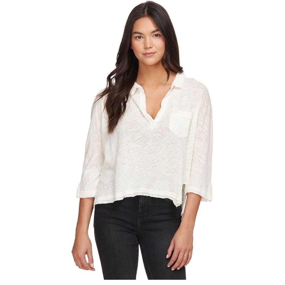 Free People
Cool Girl Henley Shirt - Women's XLarge pearl dust